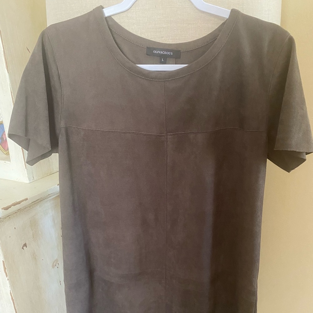 Suede dress